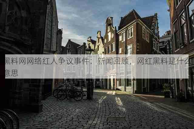 黑料网网络红人争议事件:新闻回顾,网红黑料是什么意思