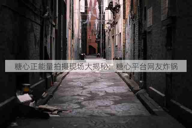 糖心正能量拍摄现场大揭秘:糖心平台网友炸锅