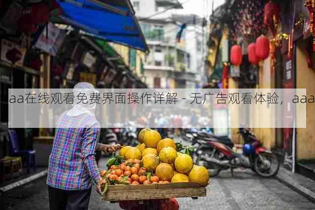 aaa在线观看免费界面操作详解 - 无广告观看体验,aaaq