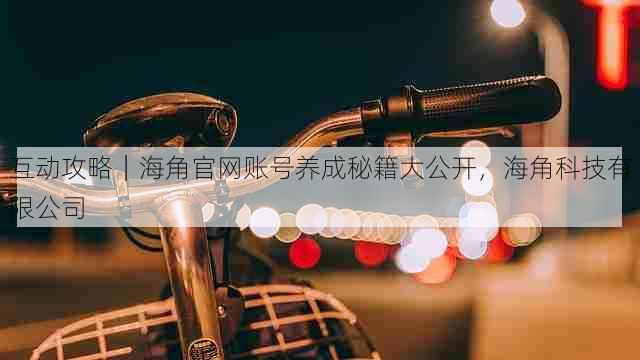 互动攻略|海角官网账号养成秘籍大公开,海角科技有限公司