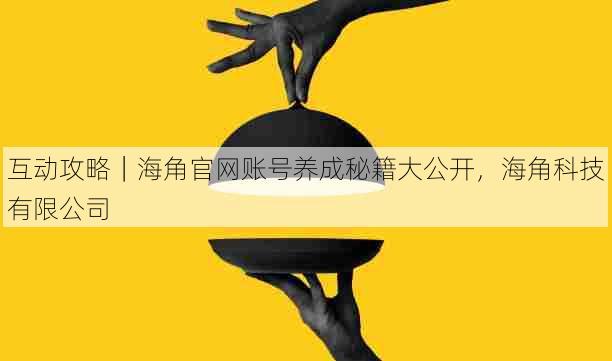 互动攻略|海角官网账号养成秘籍大公开,海角科技有限公司