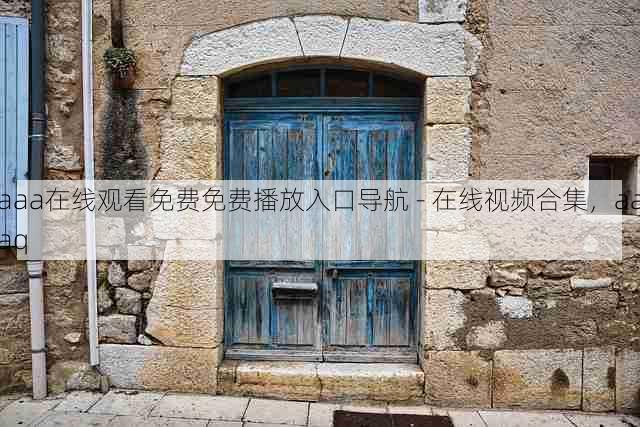 aaa在线观看免费免费播放入口导航 - 在线视频合集,aaaq