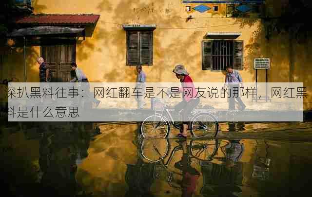 深扒黑料往事:网红翻车是不是网友说的那样,网红黑料是什么意思