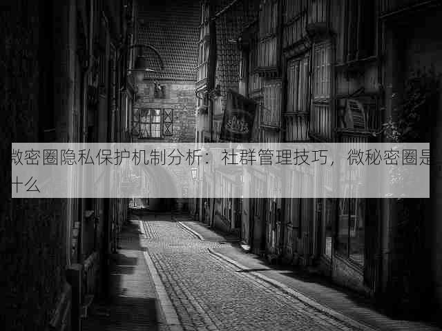 微密圈隐私保护机制分析:社群管理技巧,微秘密圈是什么