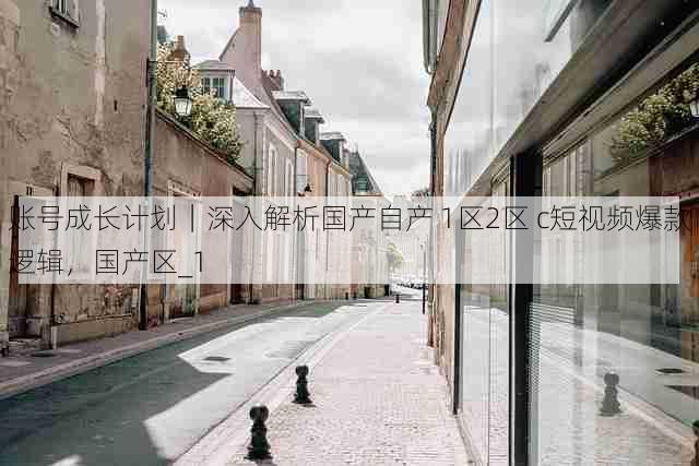 账号成长计划|深入解析国产自产 1区2区 c短视频爆款逻辑,国产区_1